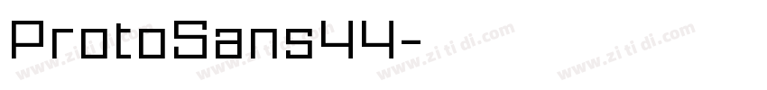 ProtoSans44字体转换