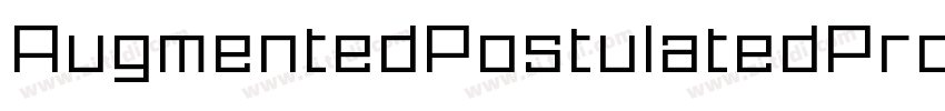AugmentedPostulatedProto字体转换