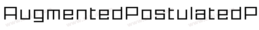 AugmentedPostulatedProto字体转换