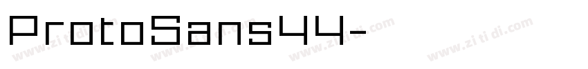 ProtoSans44字体转换