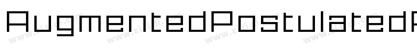 AugmentedPostulatedProto字体转换