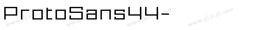 ProtoSans44字体转换
