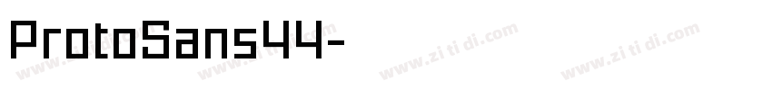 ProtoSans44字体转换