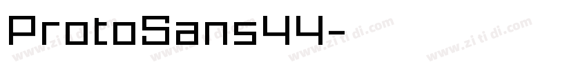 ProtoSans44字体转换