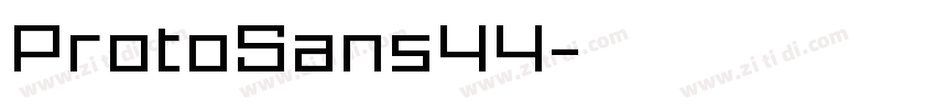 ProtoSans44字体转换
