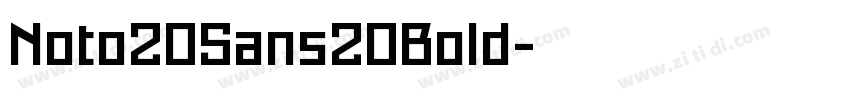 Noto20Sans20Bold字体转换