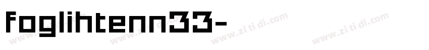 foglihtenn33字体转换