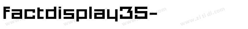 factdisplay35字体转换