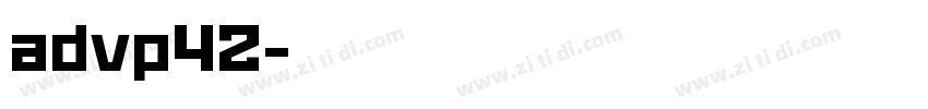 advp42字体转换