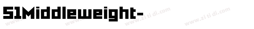 51Middleweight字体转换