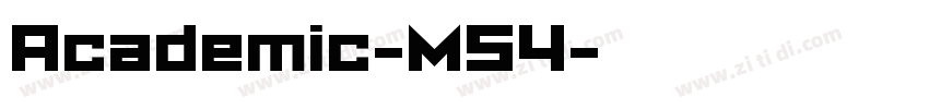 Academic-M54字体转换