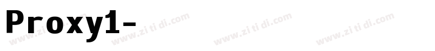 Proxy1字体转换
