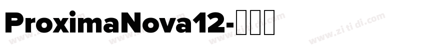 ProximaNova12字体转换