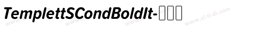 TemplettSCondBoldIt字体转换