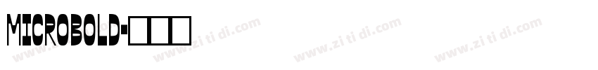MicroBold字体转换