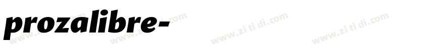 prozalibre字体转换