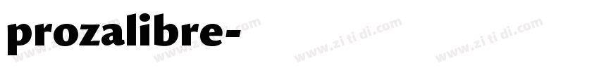 prozalibre字体转换