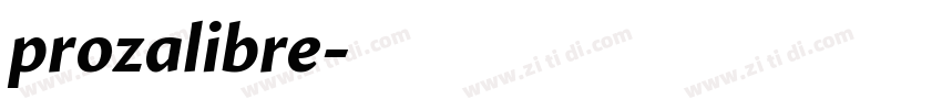 prozalibre字体转换