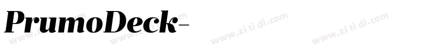 PrumoDeck字体转换