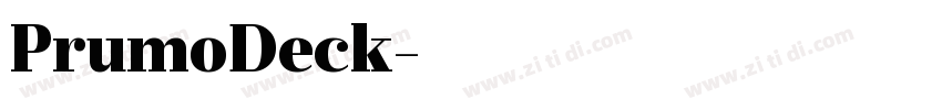 PrumoDeck字体转换