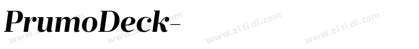 PrumoDeck字体转换
