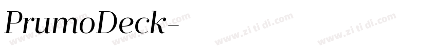 PrumoDeck字体转换