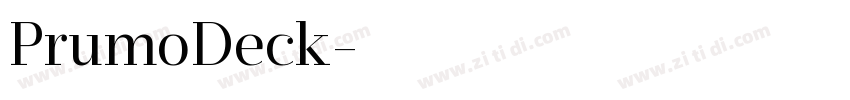 PrumoDeck字体转换
