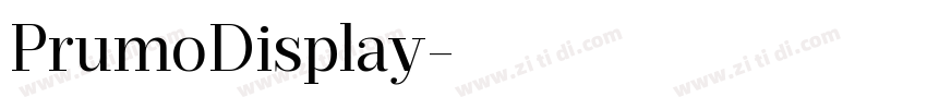 PrumoDisplay字体转换 PrumoDisplay字体转换
