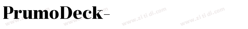 PrumoDeck字体转换