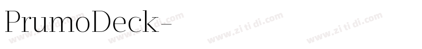 PrumoDeck字体转换