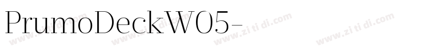 PrumoDeckW05字体转换