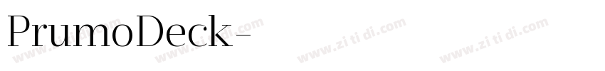 PrumoDeck字体转换