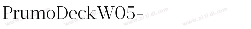 PrumoDeckW05字体转换