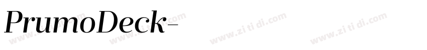 PrumoDeck字体转换
