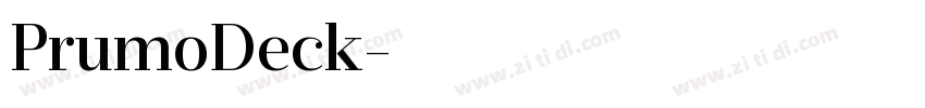 PrumoDeck字体转换