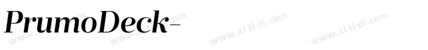 PrumoDeck字体转换