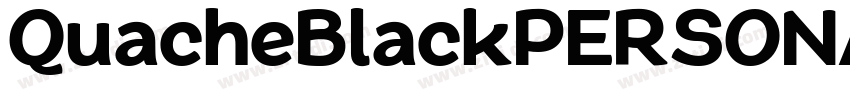 QuacheBlackPERSONAL字体转换