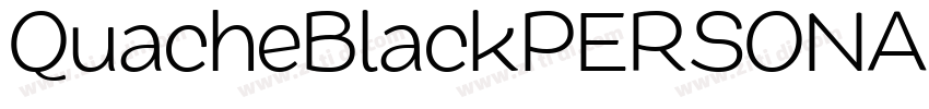 QuacheBlackPERSONAL字体转换