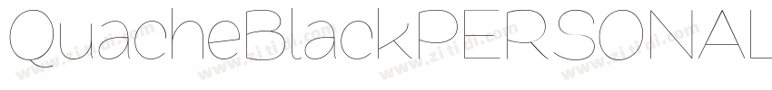 QuacheBlackPERSONAL字体转换