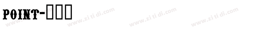 point字体转换