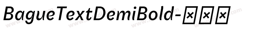 BagueTextDemiBold字体转换