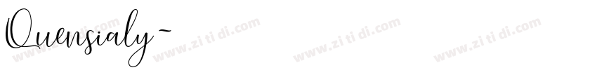 Quensialy字体转换