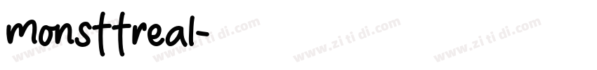 monsttreal字体转换