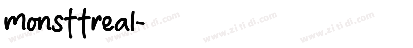 monsttreal字体转换