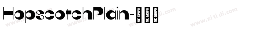 HopscotchPlain字体转换