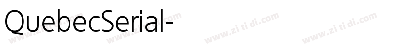 QuebecSerial字体转换