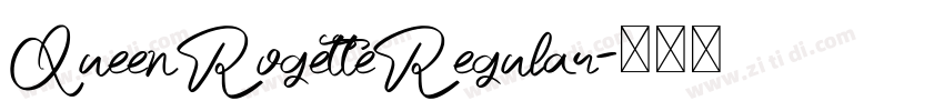 QueenRogetteRegular字体转换