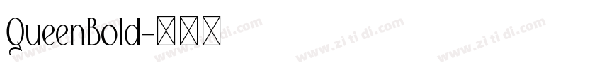 QueenBold字体转换