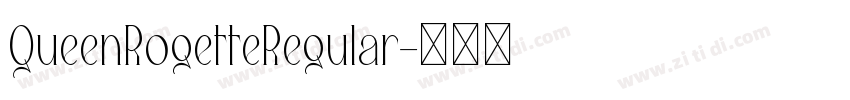 QueenRogetteRegular字体转换