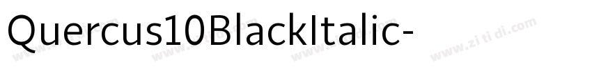 Quercus10BlackItalic字体转换 Quercus10BlackItalic字体转换